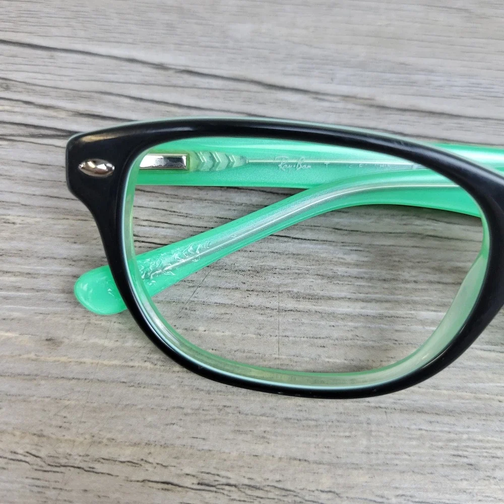 Ray-Ban Eyeglass Frames RB1555 Wayfarer 3580 Black Green Kids 45-15-125